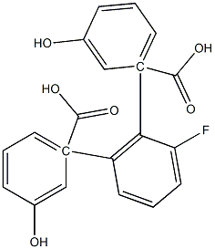 3-하이드록시-벤조산1,1'-(3-플루오로-1,2-페닐렌)에스테르 구조식 이미지