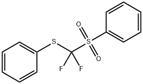 Benzene, [[difluoro(phenylsulfonyl)methyl]thio]- 구조식 이미지