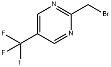 Pyrimidine, 2-(bromomethyl)-5-(trifluoromethyl)- Structure