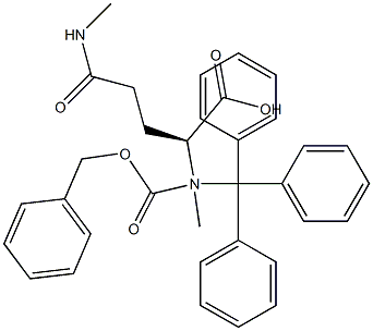 N-Alpha-Carbobenzoxy-N-Alpha-N-Omega- Dimethyl-N-Omega-Trityl-L-Glutamine Structure