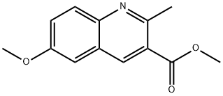 3-Quinolinecarboxylic acid, 6-methoxy-2-methyl-, methyl ester Structure