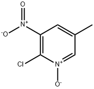 Pyridine, 2-chloro-5-methyl-3-nitro-, 1-oxide Structure