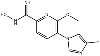 (Z)-N-hydroxy-6-methoxy-5-(4-methyl-1H-imidazol-1-yl)picolinimidamide(WXC04230) Structure