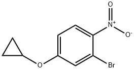 Benzene, 2-bromo-4-(cyclopropyloxy)-1-nitro- Structure