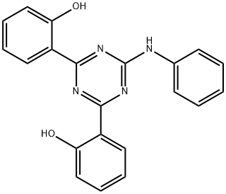 2,2′-[6-(Phenylamino)-1,3,5-triazine-2,4-diyl]bisphenol Structure