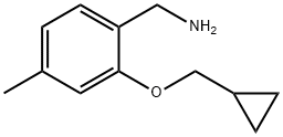 2-(cyclopropylmethoxy)-4-methylphenyl]methanamine 구조식 이미지