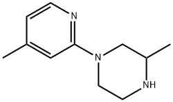 Piperazine, 3-methyl-1-(4-methyl-2-pyridinyl)- Structure