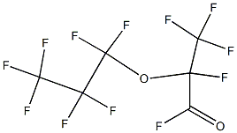 퍼플루오로(2-메틸-3-옥사헥사노일)플루오라이드,(헥사플루오로프로펜옥사이드이량체) 구조식 이미지