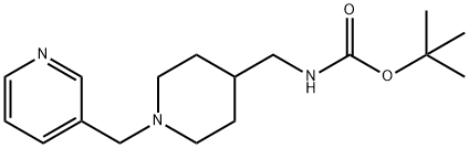 tert-Butyl [1-(pyridin-3-ylmethyl)piperidin-4-yl]methylcarbamate Structure