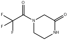 2-Piperazinone, 4-(2,2,2-trifluoroacetyl)- Structure