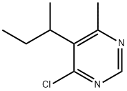 Pyrimidine, 4-chloro-6-methyl-5-(1-methylpropyl)- Structure