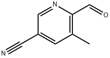 3-Pyridinecarbonitrile, 6-formyl-5-methyl- 구조식 이미지