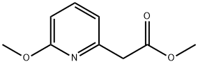 2-Pyridineacetic acid, 6-methoxy-, methyl ester Structure