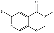 4-Pyridinecarboxylic acid, 2-bromo-5-methoxy-, methyl ester Structure