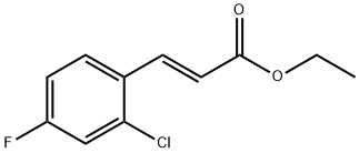 2-Propenoic acid, 3-(2-chloro-4-fluorophenyl)-, ethyl ester, (2E)- Structure