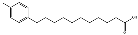 Benzeneundecanoic acid, 4-fluoro- Structure