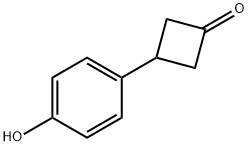 3-(4-hydroxyphenyl)cyclobutanone Structure