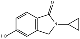1H-Isoindol-1-one, 2-cyclopropyl-2,3-dihydro-5-hydroxy- 구조식 이미지