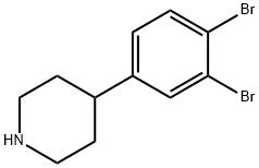 Piperidine, 4-(3,4-dibromophenyl)- Structure