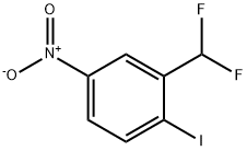 Benzene, 2-(difluoromethyl)-1-iodo-4-nitro- Structure