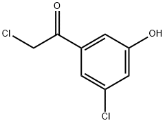 Ethanone, 2-chloro-1-(3-chloro-5-hydroxyphenyl)- 구조식 이미지