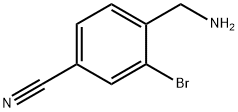 4-(Aminomethyl)-3-bromobenzonitrile 구조식 이미지