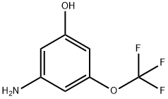 Phenol, 3-amino-5-(trifluoromethoxy)- Structure