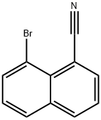 1-Naphthalenecarbonitrile, 8-bromo- 구조식 이미지