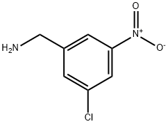 Benzenemethanamine, 3-chloro-5-nitro- Structure