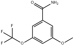 Benzamide, 3-methoxy-5-(trifluoromethoxy)- Structure