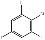 Benzene, 2-chloro-1,3-difluoro-5-iodo- 구조식 이미지