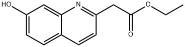 2-Quinolineacetic acid, 7-hydroxy-, ethyl ester Structure