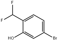 Phenol, 5-bromo-2-(difluoromethyl)- 구조식 이미지