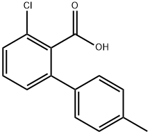 [1,1'-Biphenyl]-2-carboxylic acid, 3-chloro-4'-methyl- Structure