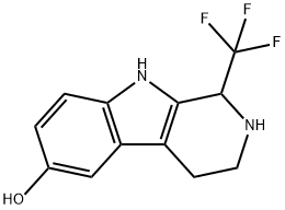 6-히드록시-1-트리플루오로메틸-1,2,3,4-테트라히드로-9H-피리도인돌 구조식 이미지