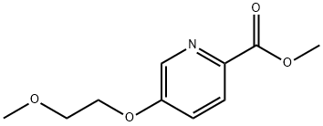 2-Pyridinecarboxylic acid, 5-(2-methoxyethoxy)-, methyl ester Structure