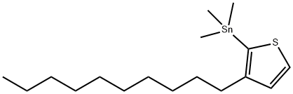 Stannane, (3-decyl-2-thienyl)trimethyl- Structure