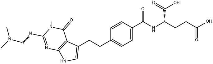 N-2-[(Dimethylamino)methylene]amino Pemetrexed Structure