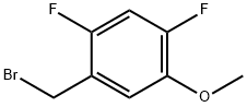 Benzene, 1-(bromomethyl)-2,4-difluoro-5-methoxy- Structure