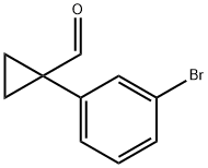 Cyclopropanecarboxaldehyde, 1-(3-bromophenyl)- Structure