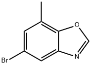 Benzoxazole, 5-bromo-7-methyl- 구조식 이미지