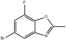 Benzoxazole, 5-bromo-7-fluoro-2-methyl- 구조식 이미지