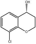 2H-1-Benzopyran-4-ol, 8-chloro-3,4-dihydro-, (4R)- Structure