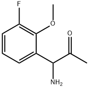 1-AMINO-1-(3-FLUORO-2-METHOXYPHENYL)ACETONE Structure