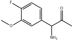 1-AMINO-1-(4-FLUORO-3-METHOXYPHENYL)ACETONE Structure