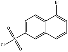 2-Naphthalenesulfonyl chloride, 5-bromo- Structure