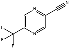 2-Pyrazinecarbonitrile, 5-(trifluoromethyl)- Structure