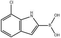 Boronic acid, B-(7-chloro-1H-indol-2-yl)- Structure