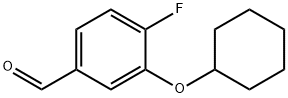 Benzaldehyde, 3-(cyclohexyloxy)-4-fluoro- Structure