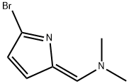 Methanamine, 1-(5-bromo-2H-pyrrol-2-ylidene)-N,N-dimethyl-, (Z)- (9CI) 구조식 이미지